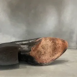 Justin Kangaroo Skin in Black Western Cowboy Boots size 9D Vintage Vintage Justin Kangaroo Skin Black Western Cowboy Boots | eBay main image 2